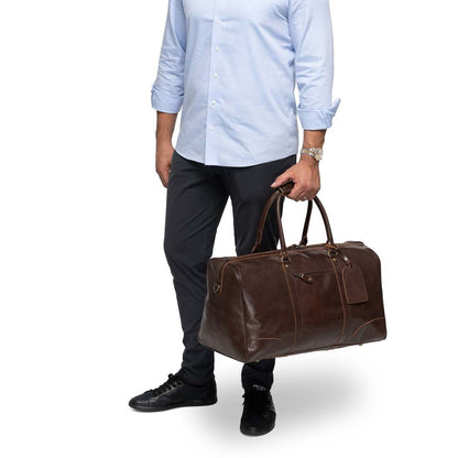 Tourist 50L Leather Duffle