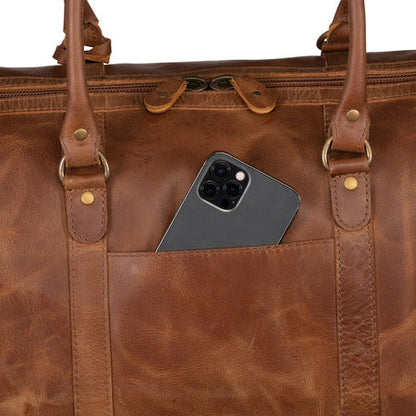 Tourist 50L Leather Duffle