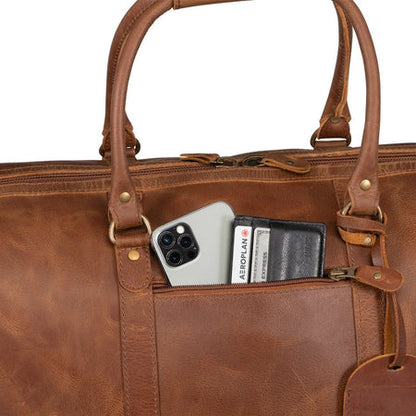 Tourist 50L Leather Duffle