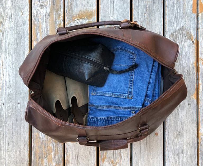 Tourist 50L Leather Duffle