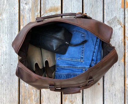 Tourist 50L Leather Duffle