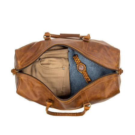 Tourist 50L Leather Duffle